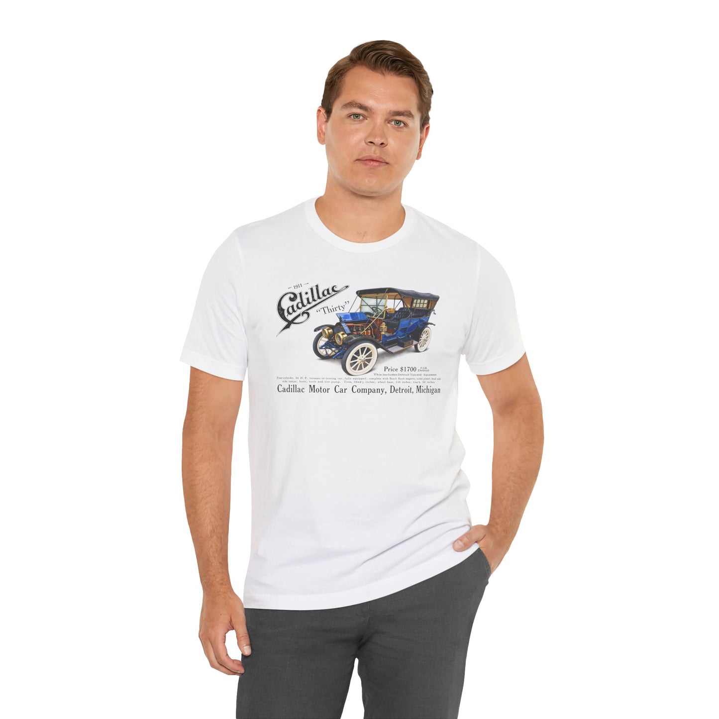 1911 Cadillac Vintage Car Tee – Classic Antique Automobile Graphic Shirt