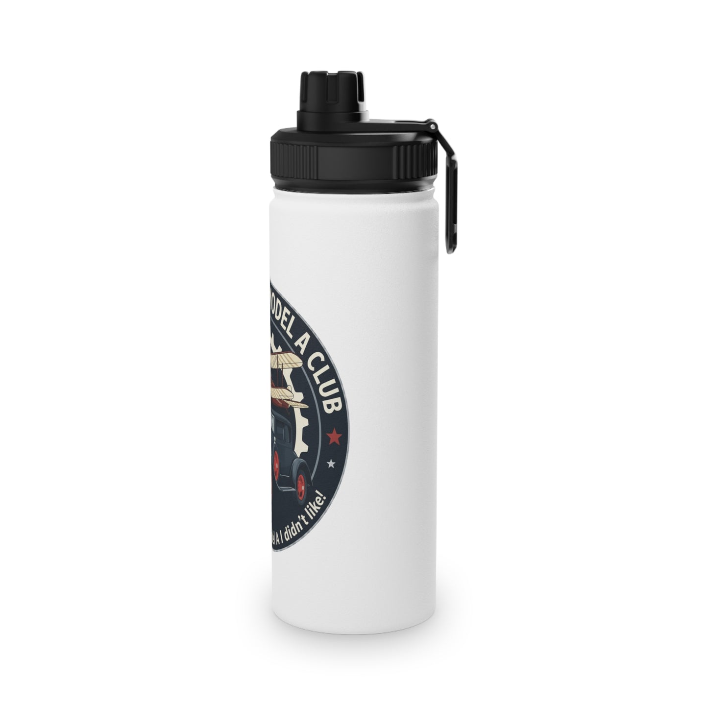 Will Rogers Model A Club Water Bottle — Three sizes