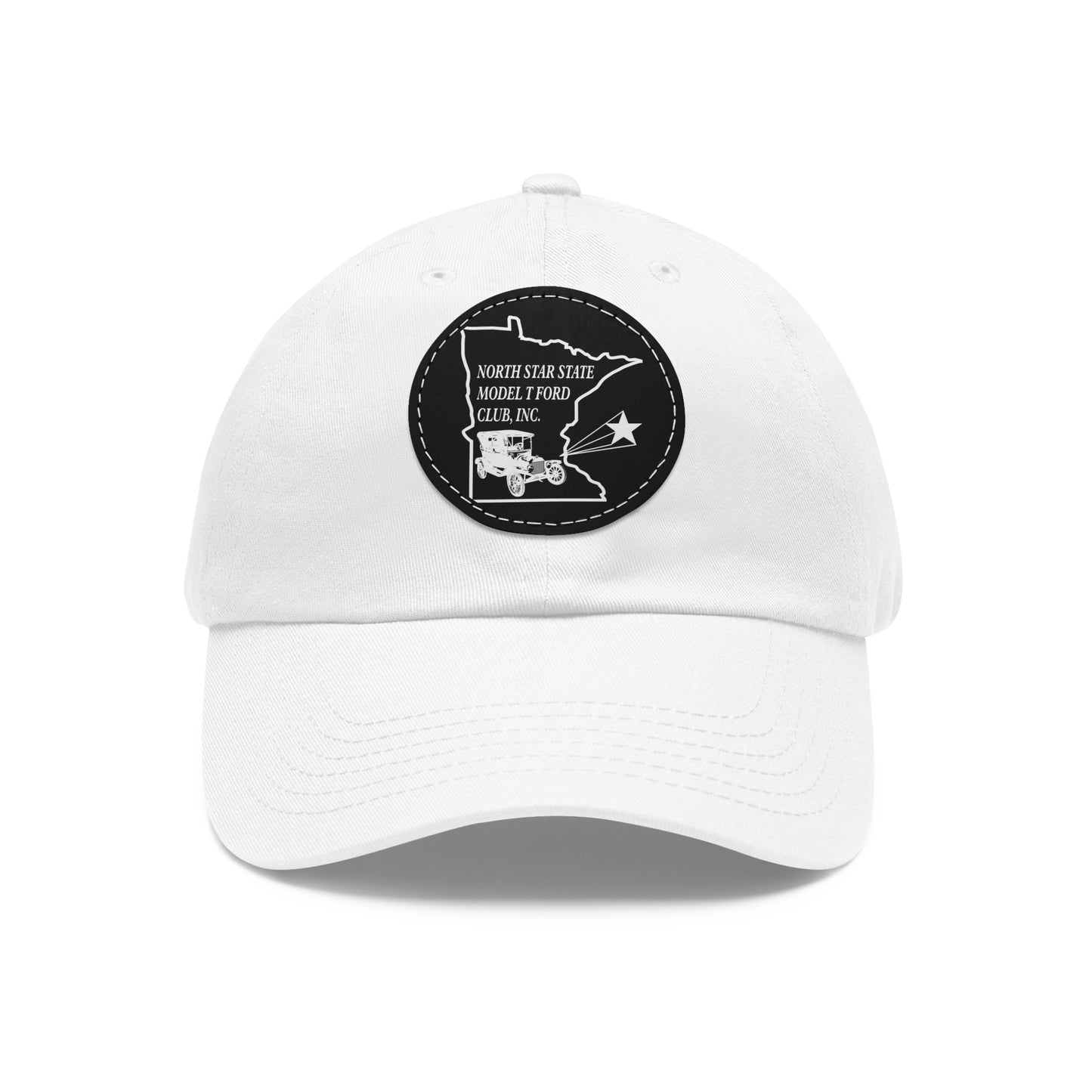 North Star State Model T Ford Club, Inc. Dad Hat with Leather Patch (Round)