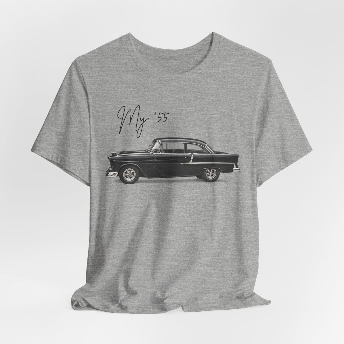 1955 Chevy Black Tee 'My '55' Classic