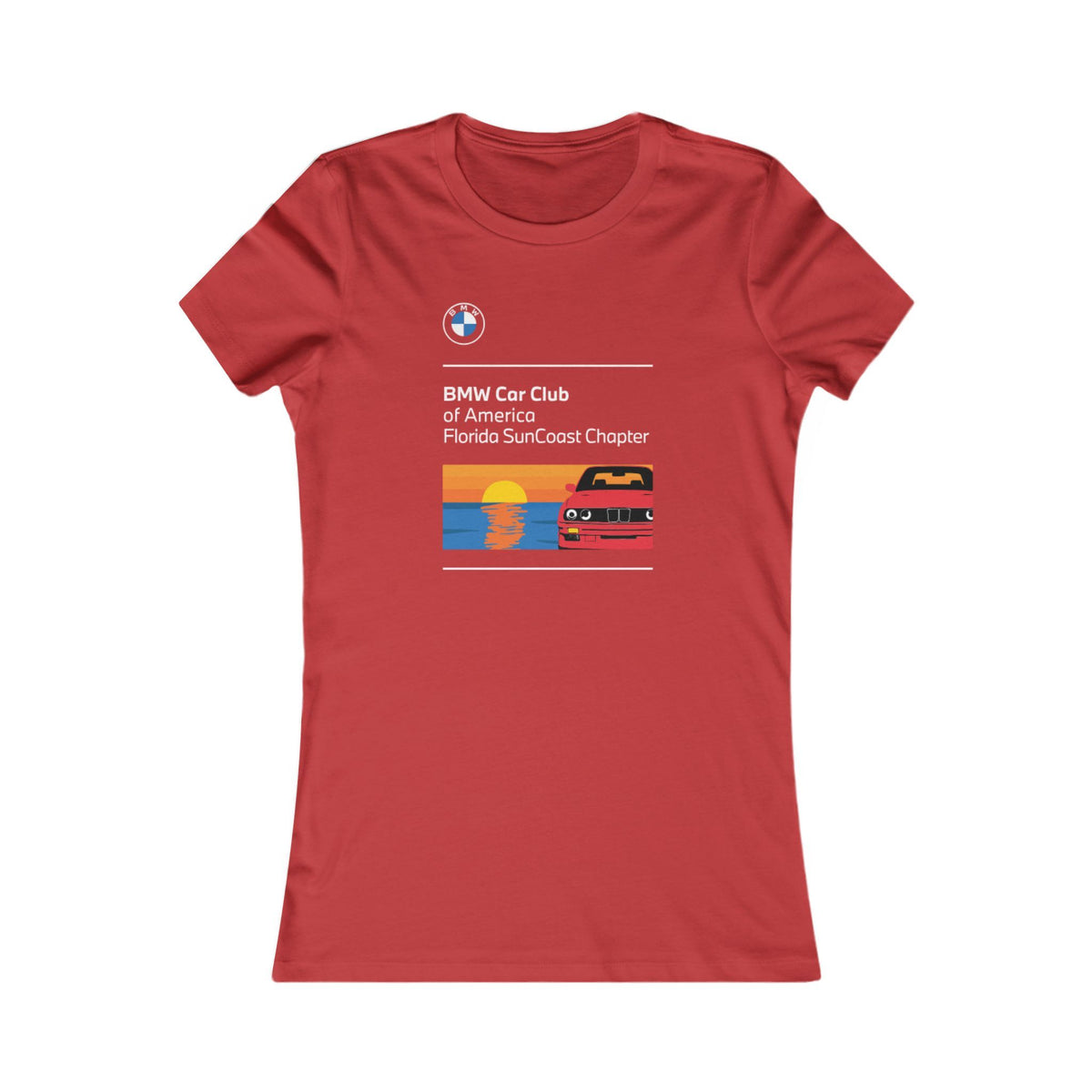 BMW Car Club of America Florida SunCoast Chapter Women's T-Shirt