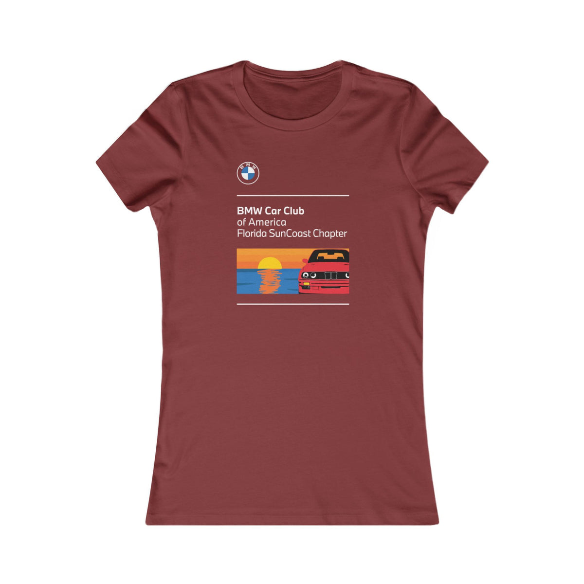 BMW Car Club of America Florida SunCoast Chapter Women's T-Shirt