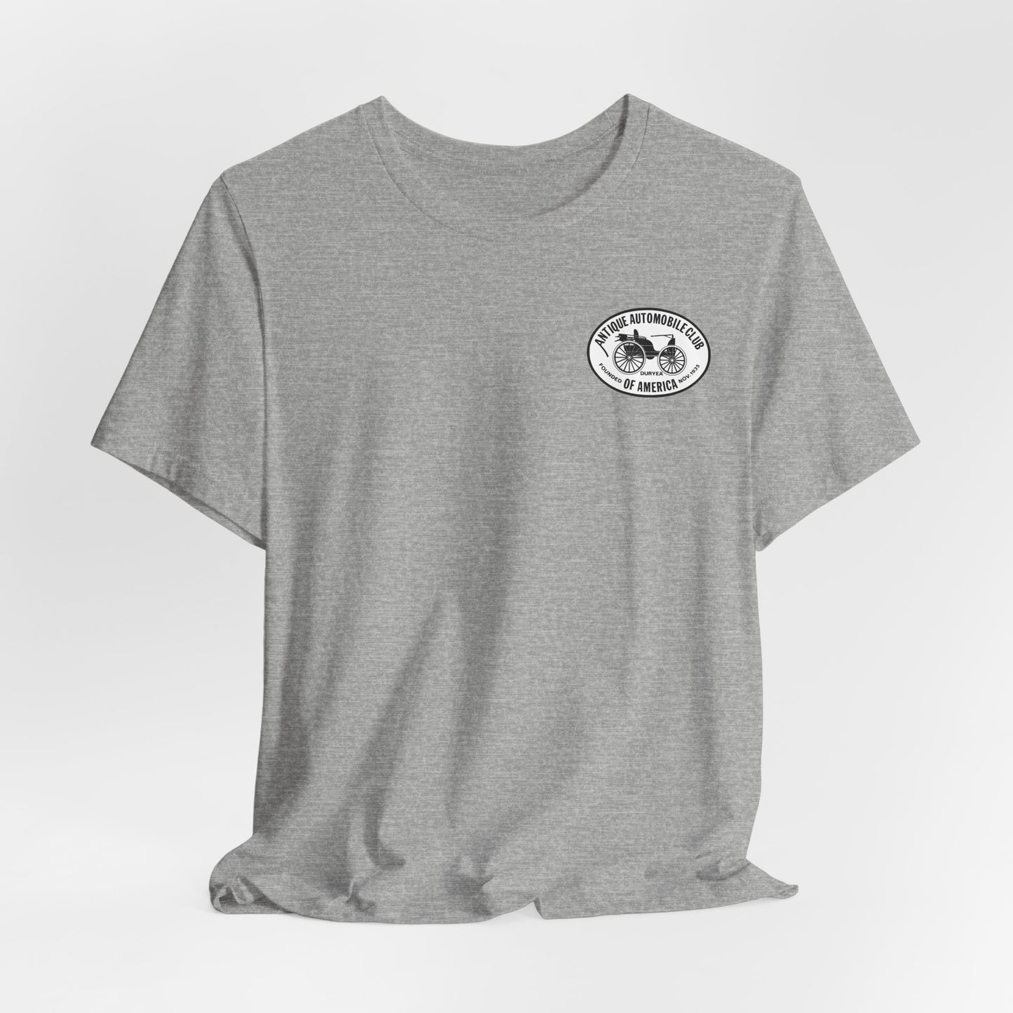 Shenandoah Region AACA Tee — Small White AACA Logo on Front and Large White Shenandoah Region AACA Logo on Back
