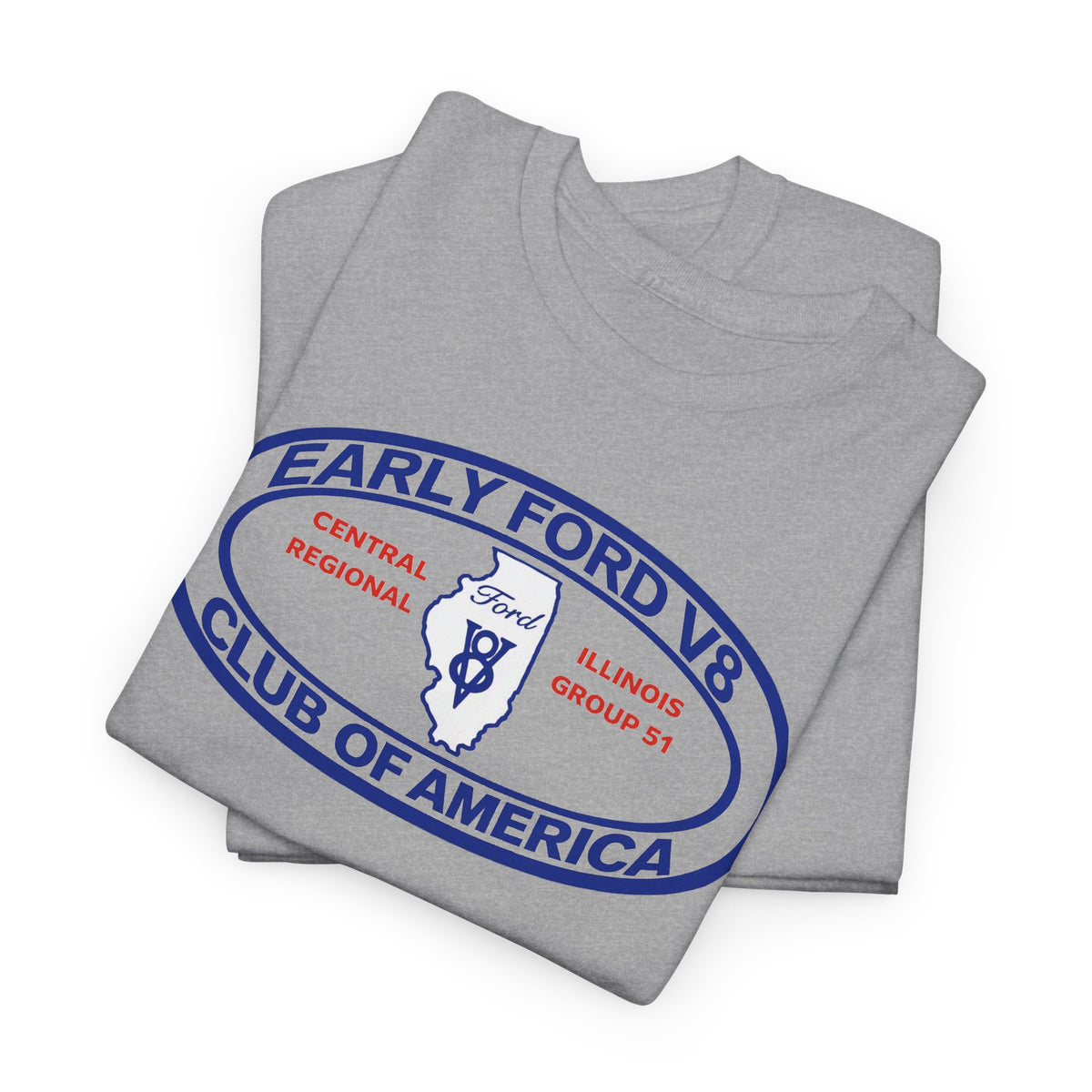 Early Ford V8 Club of America Unisex Heavy Cotton Tee