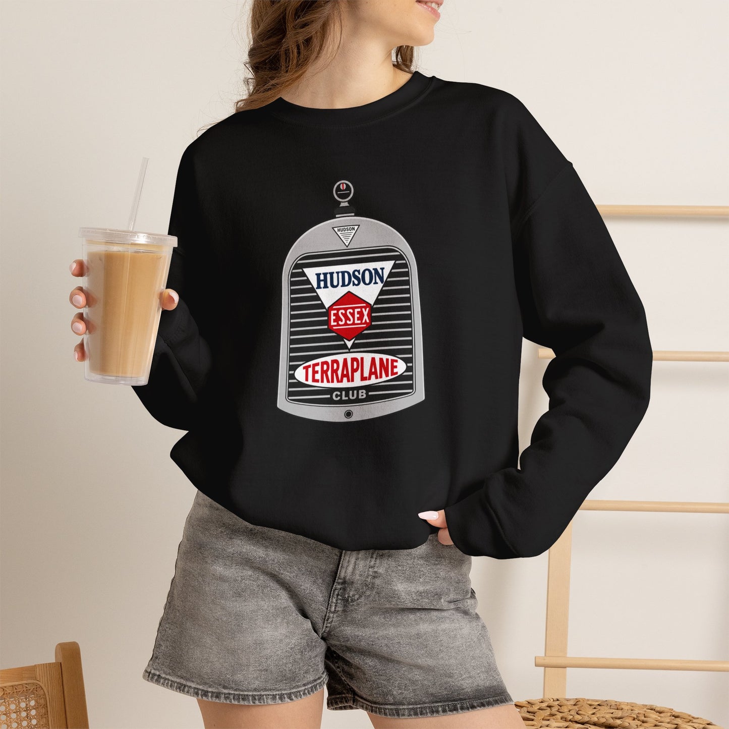 Hudson Essex Terraplane Club Classic Logo Sweatshirt - Unisex Heavy Blend™ Crewneck Sweatshirt