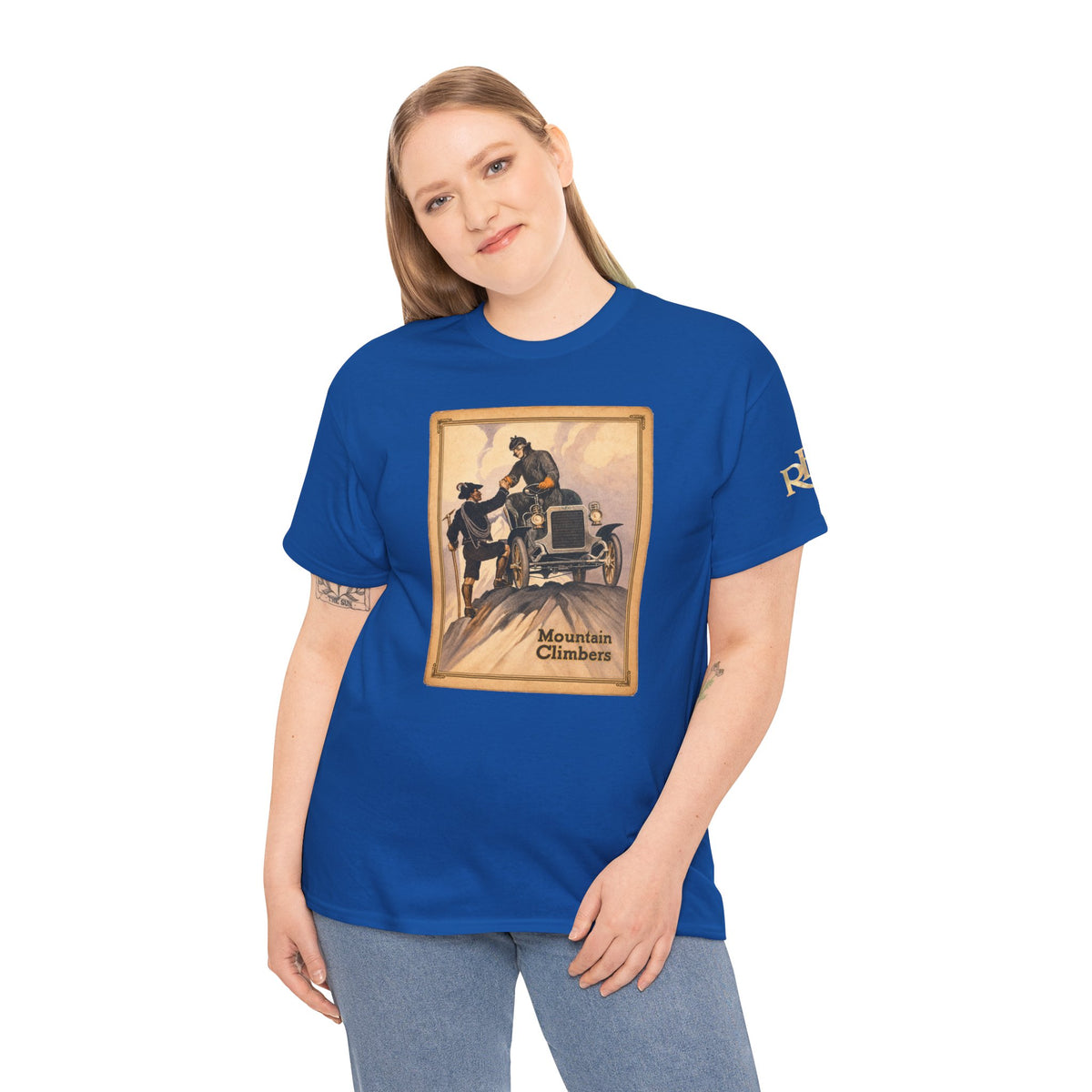 REO Mountain Climbers Vintage Tee — Unisex Heavy Cotton Tee