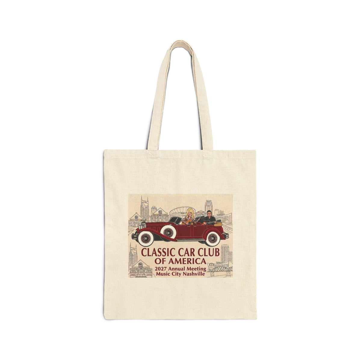 Classic Car Club of America CanvasTote Bag — Music City Nashville 2027