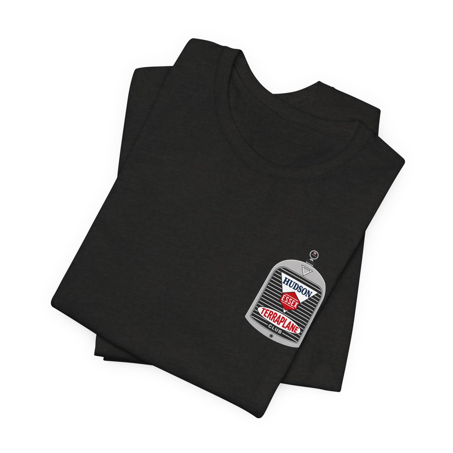 Hudson Essex Terraplane Club Small Chest Logo — Unisex Jersey Short Sleeve Tee