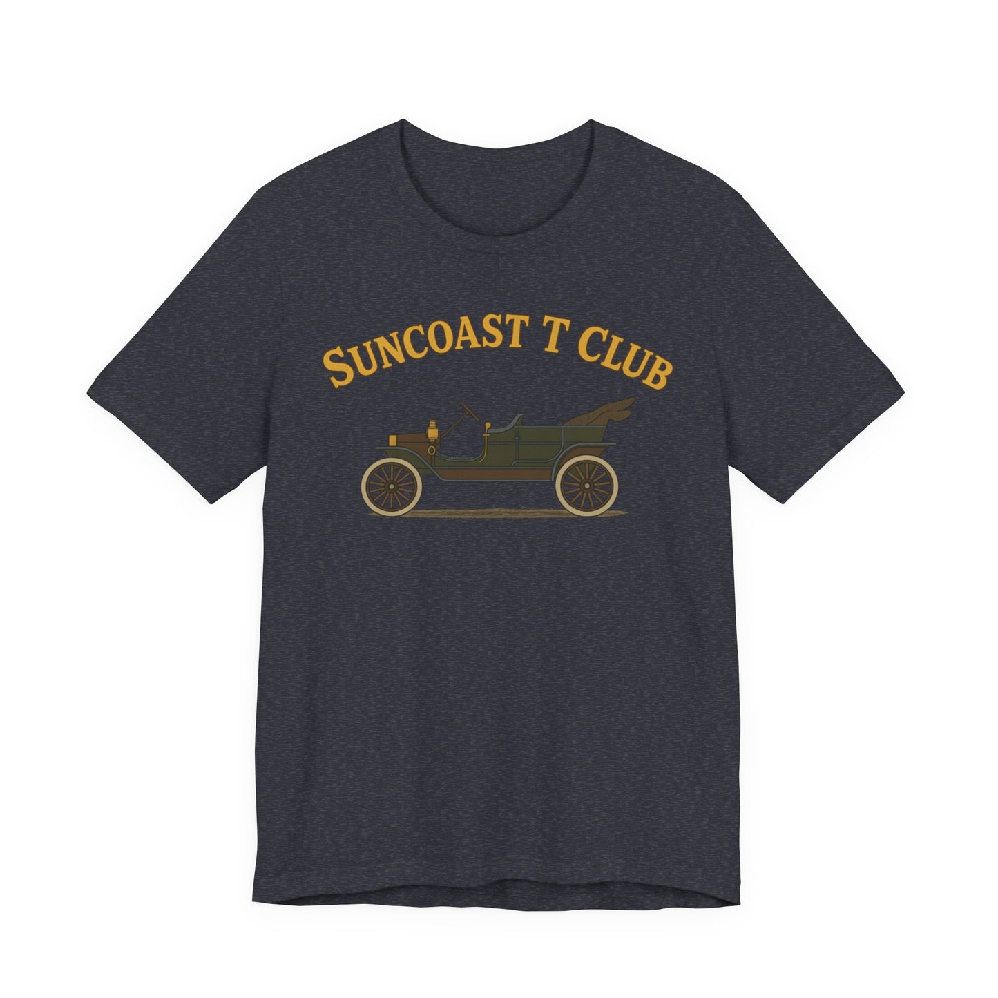 Suncoast T Club - Graphic Tee, Retro T-Shirt for Car Lovers, Classic Style Tee for Every Occasion