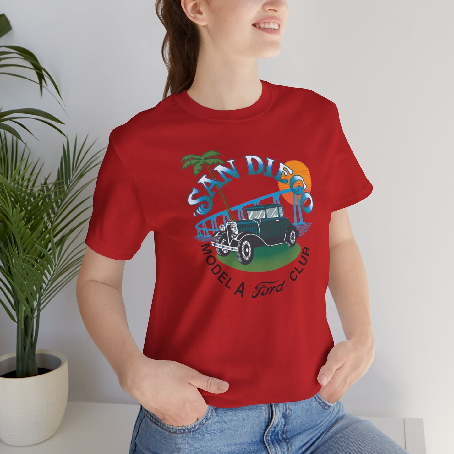 San Diego Model A Ford Club Tee — Large Front Logo