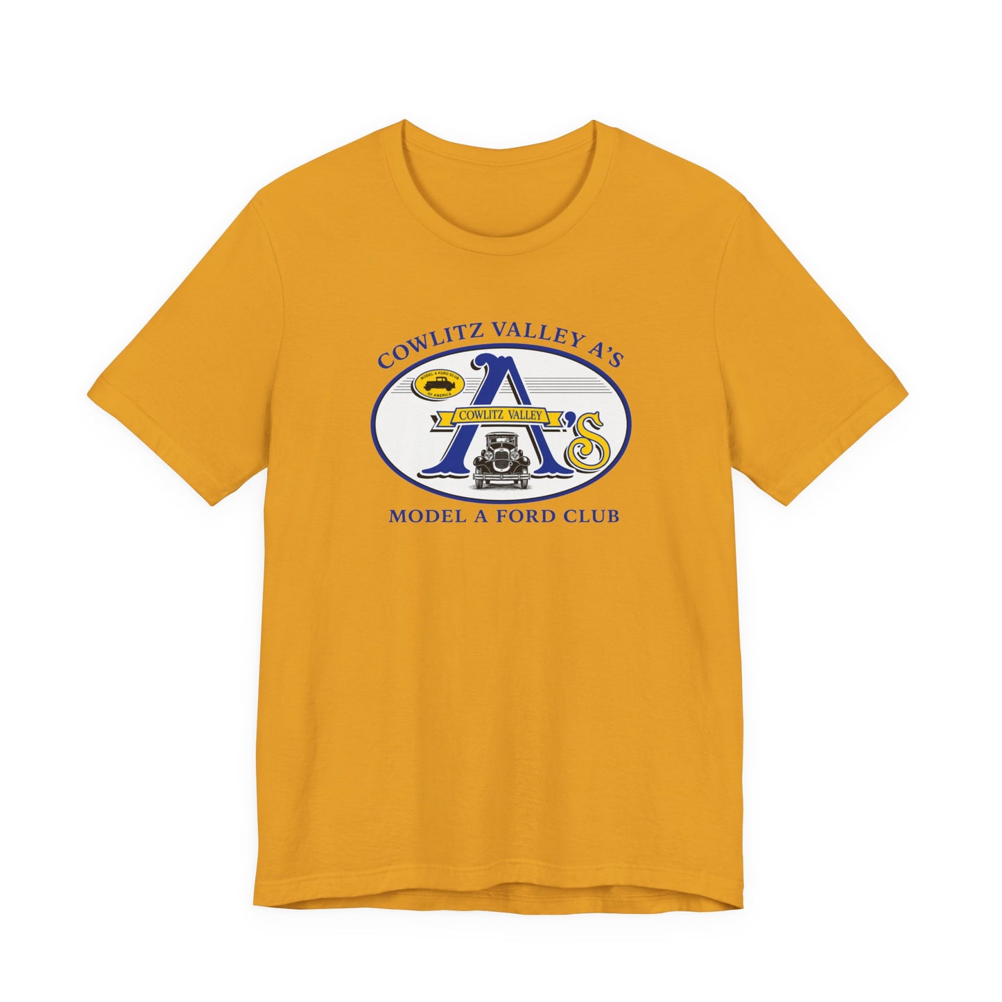 Cowlitz Valley A's Model A Ford Club Tee — Unisex Jersey Short Sleeve Tee
