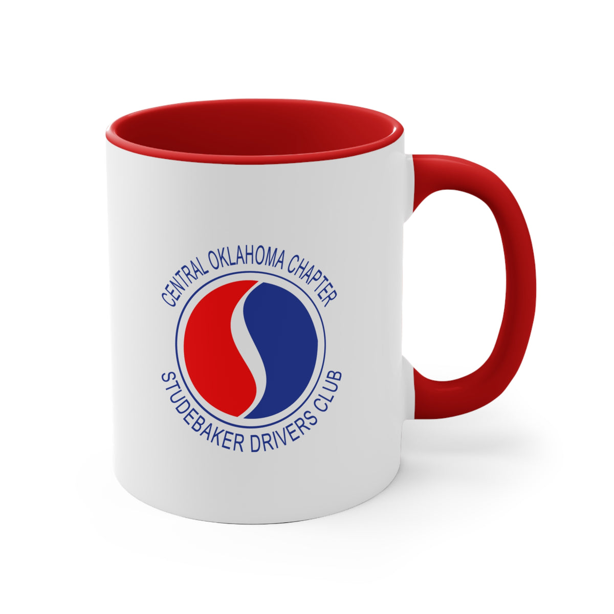 Central Oklahoma Chapter Studebaker Drivers Club Accent Mug — Central Oklahoma Chapter Logo