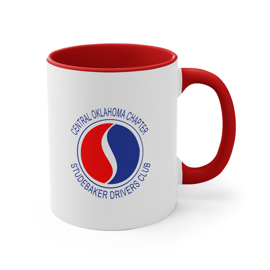Central Oklahoma Chapter Studebaker Drivers Club Accent Mug — Central Oklahoma Chapter Logo