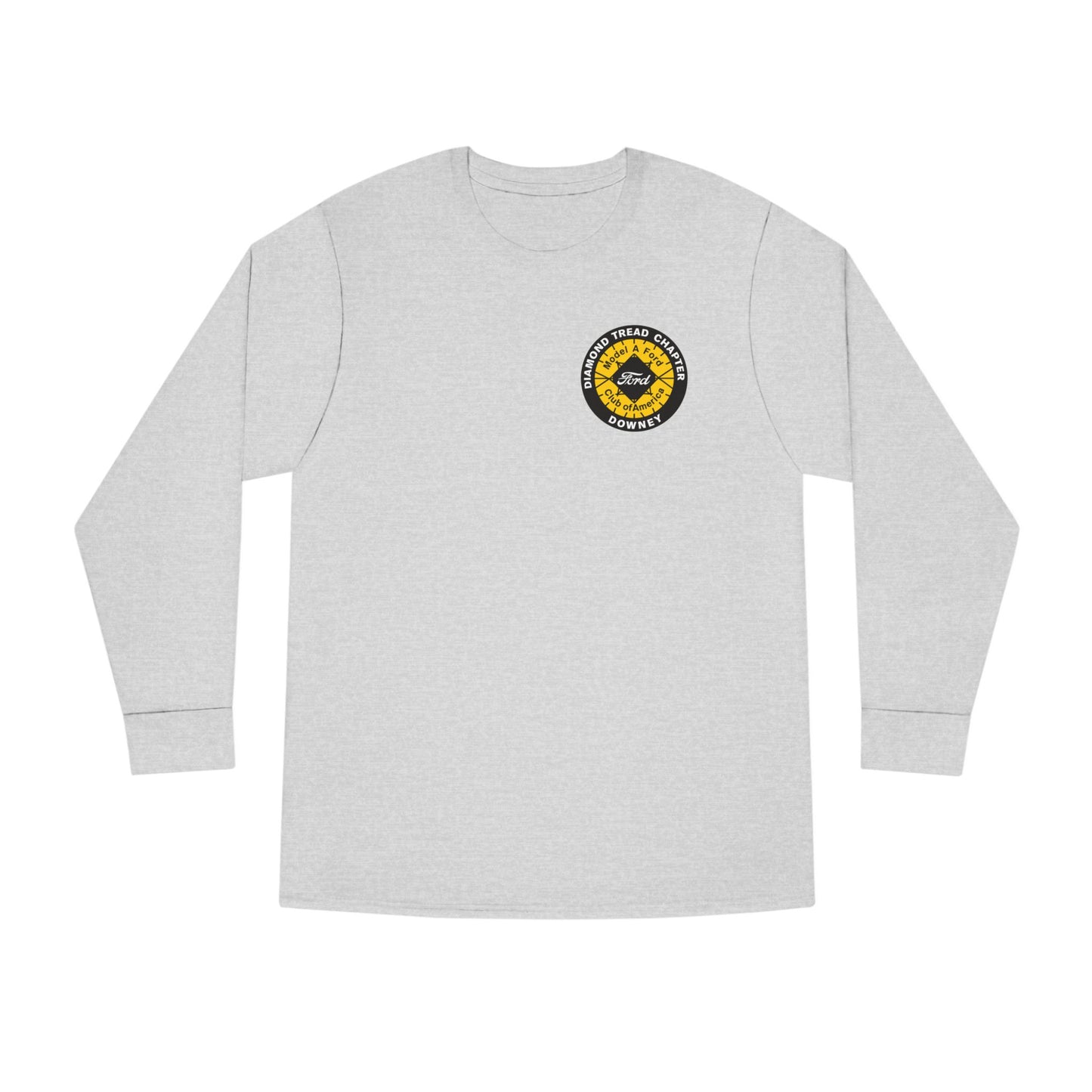Diamond Tread Chapter Downey Long Sleeve Tee — Minimal Chest Logo