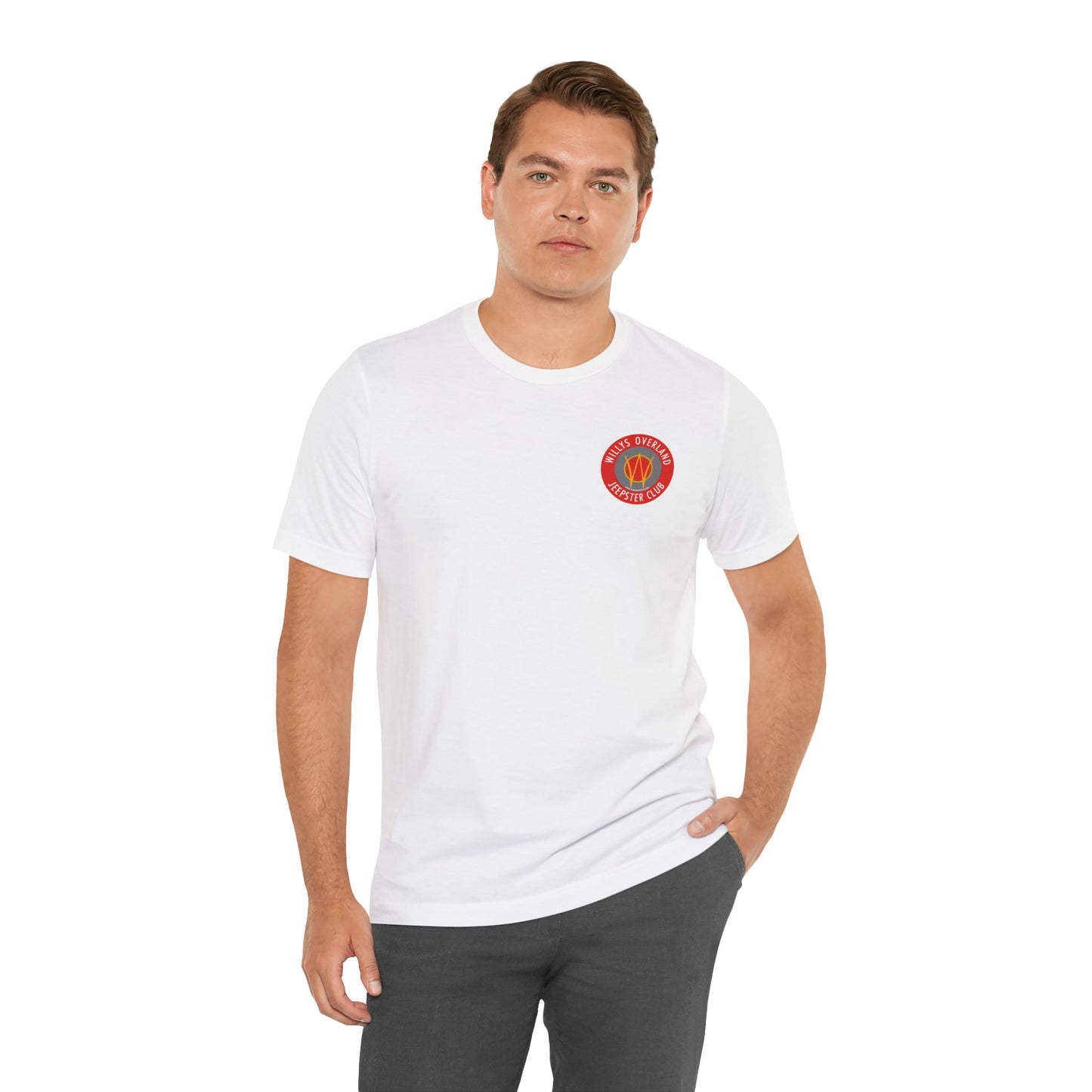 Willys Overland Jeepster Club T‑Shirt — Front and Back Logos