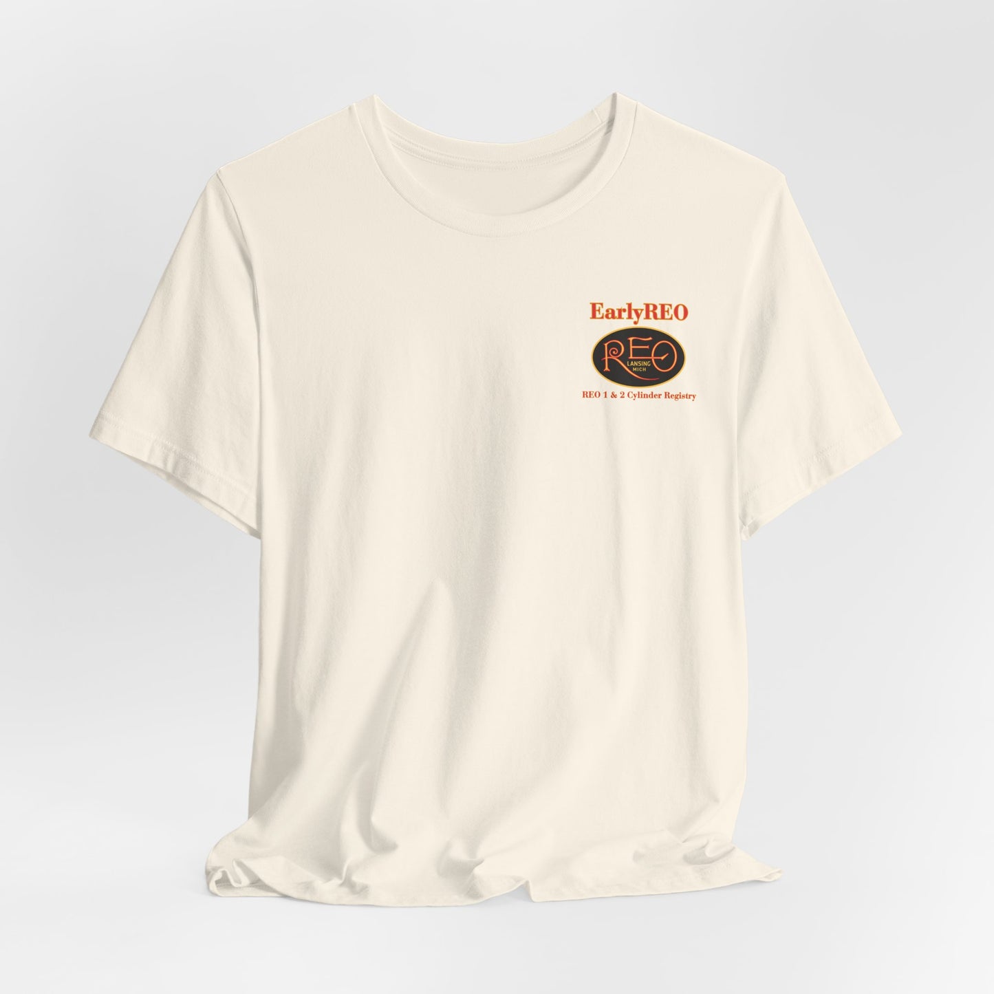 REO Lansing Michigan Mountain Climbers Tee — Unisex Soft Short Sleeve Tee