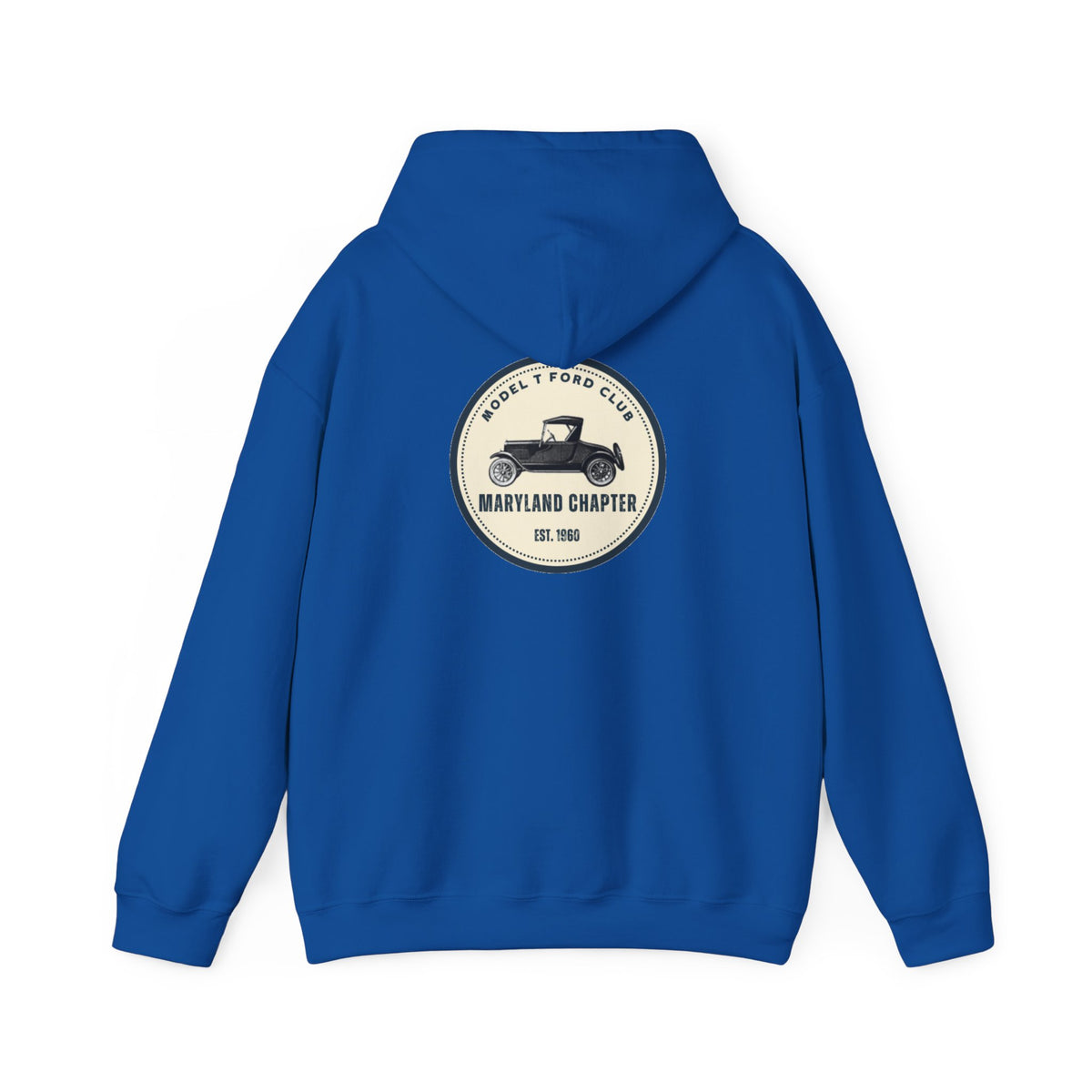 Maryland Chapter Model T Ford Club (back logo only) Unisex Heavy Blend™ Hooded Sweatshirt