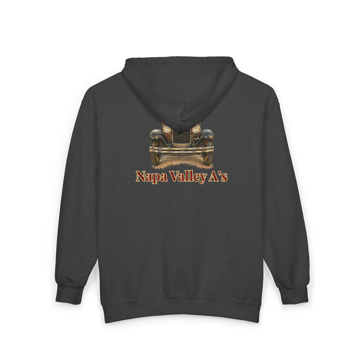 Napa Valley A's Classic Car Zip Hoodie - Front and Back Logos
