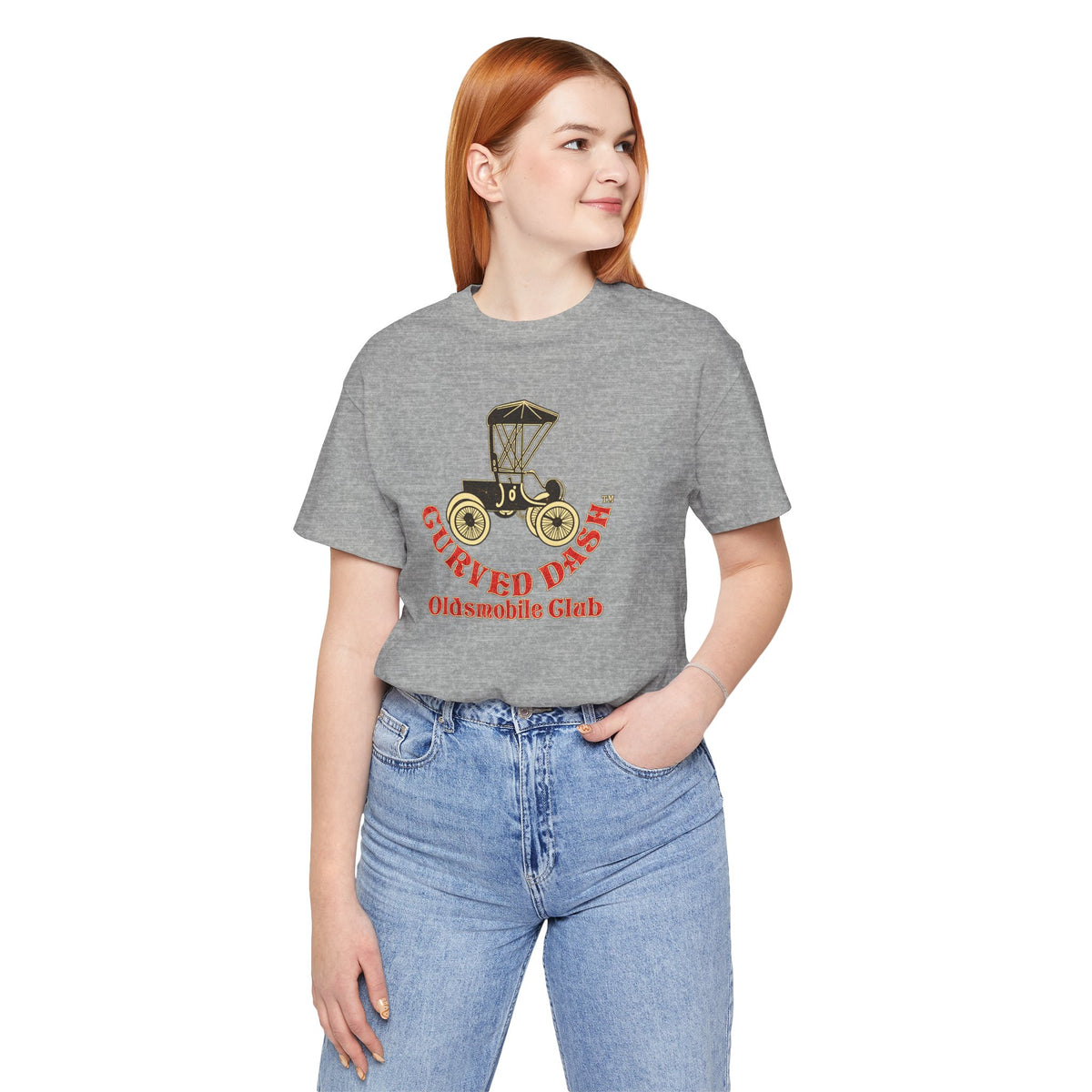 Curved Dash Oldsmobile Club T‑Shirt — Unisex Soft Short Sleeve Tee