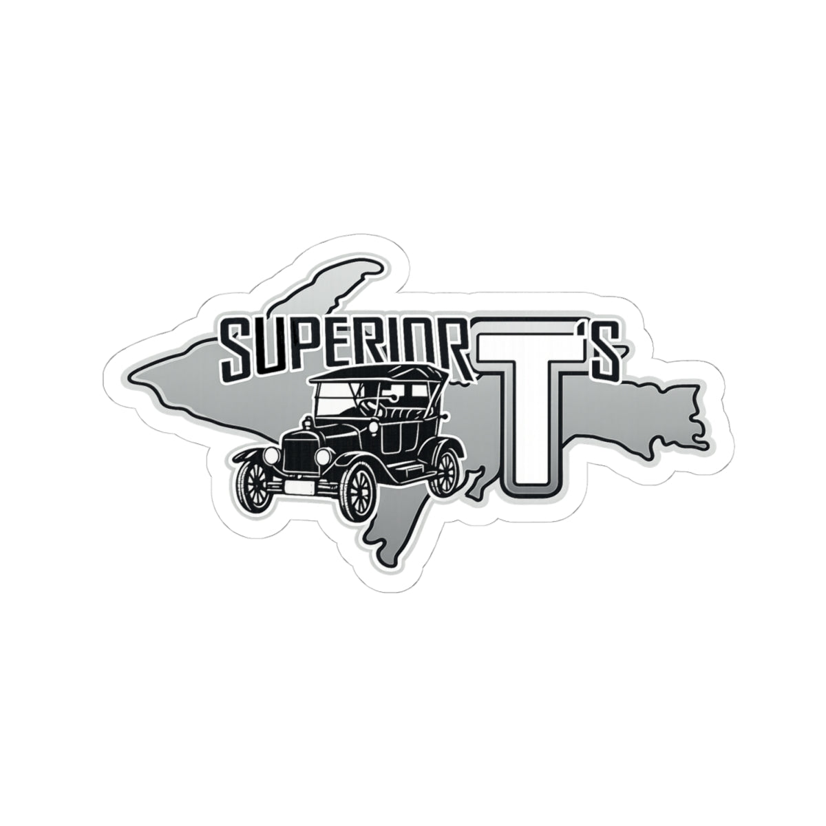Superior T’s Vintage Car Kiss-Cut Sticker