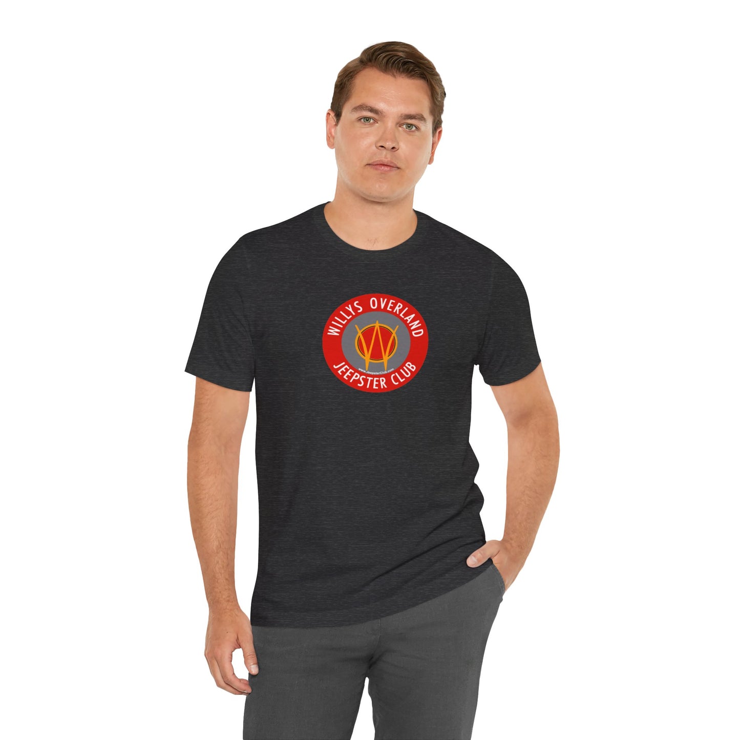 Willys Overland Jeepster Club Graphic Tee - Unisex Jersey Short Sleeve Tee
