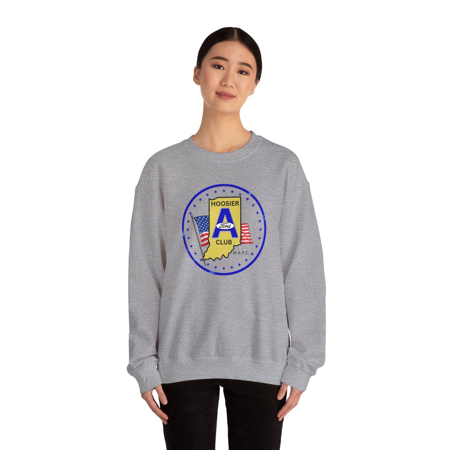 Hoosier A Ford Club Crewneck Sweatshirt — Indiana Pride Vintage Seal