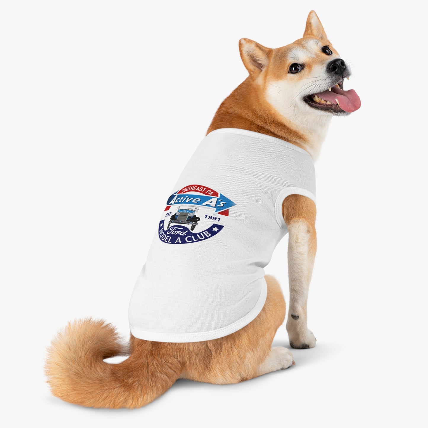 Active A's Ford Model A Club Logo Dog Shirt