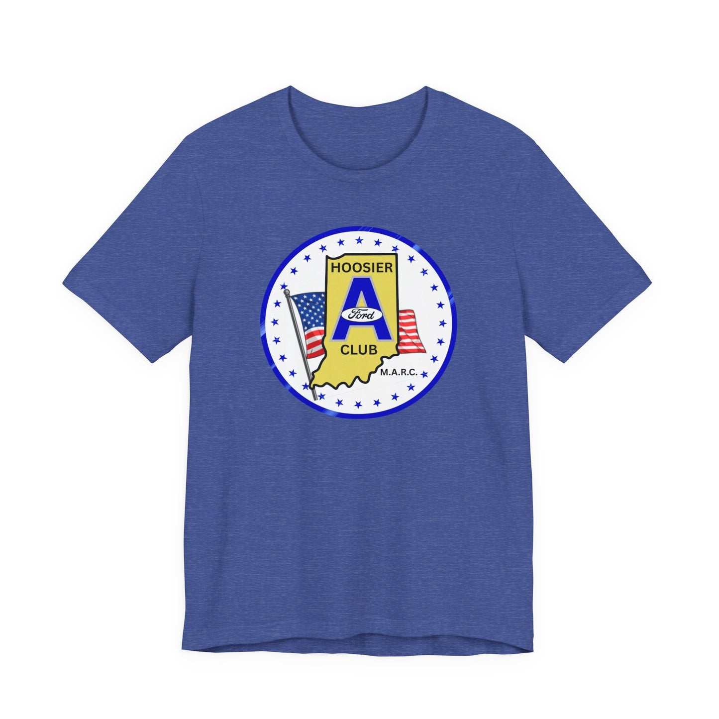 Hoosier A Ford Club Logo Tee — American Flag Indiana Pride T-Shirt