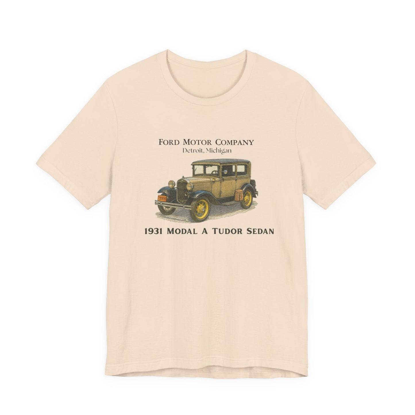 1931 Model A Ford Tudor Sedan T‑Shirt — Classic Ford Motor Company Car Tee