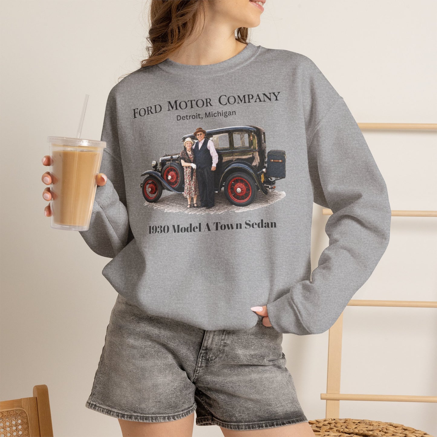 1930 Ford Model A Town Sedan Sweatshirt