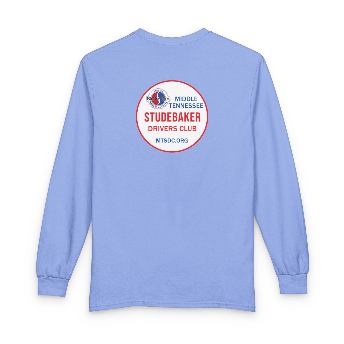 Middle Tennessee Studebaker Drivers Club Chapter Soft Long Sleeve Tee - Front and Back Logos