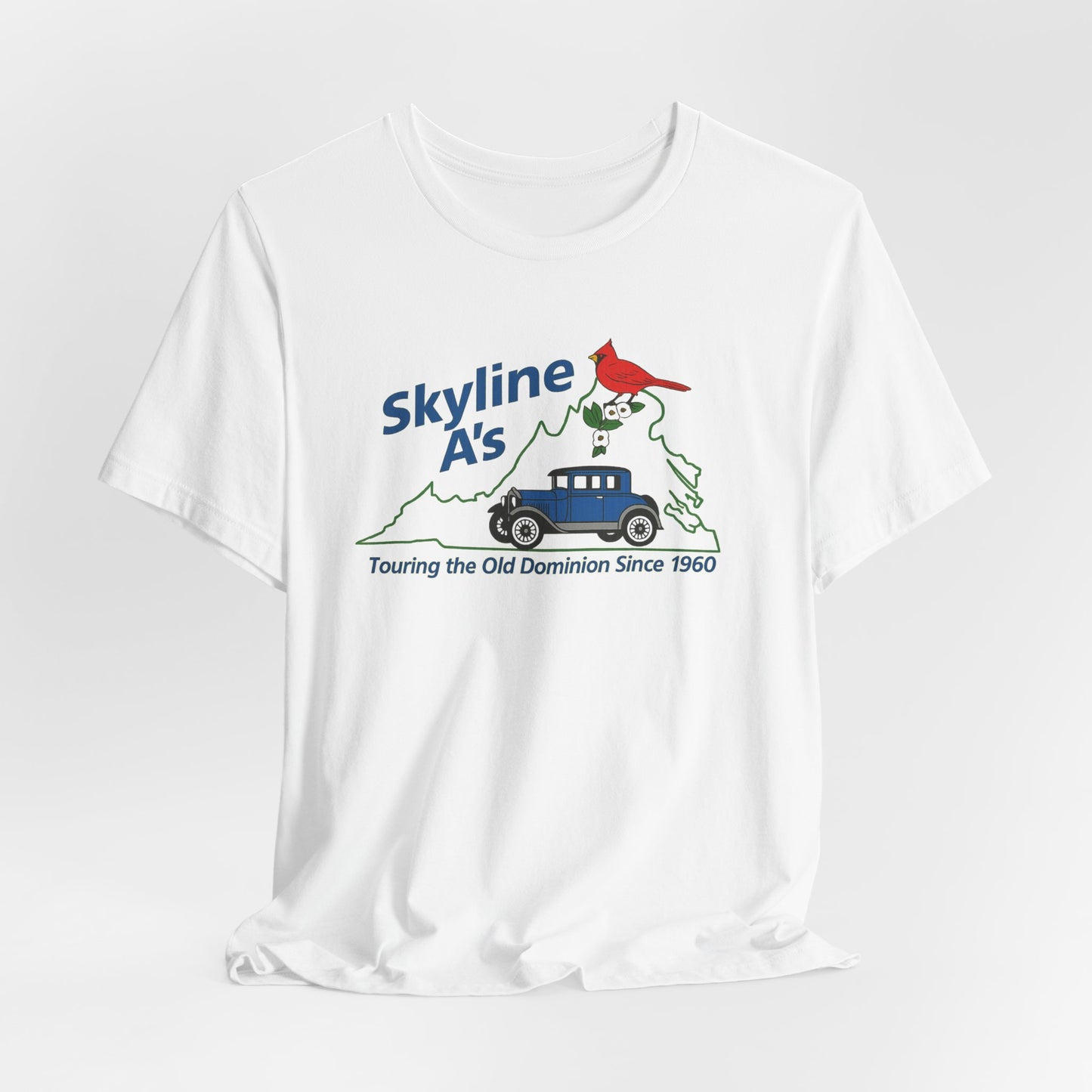 Skyline A's Virginia Roadtrip T-Shirt – "Touring the Old Dominion Since 1960"