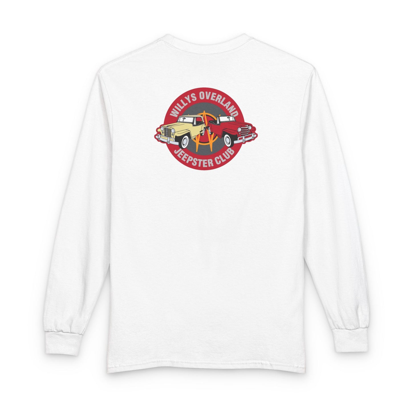 Willys Overland Jeepster Club Long Sleeve Tee - Front and Back Logos