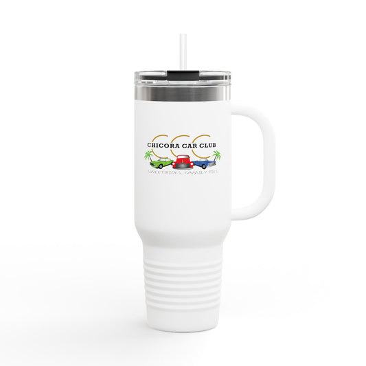 Chicora Car Club AACA Insulated Travel Mug, 40oz - Perfect for Car Enthusiasts, Customizable Drinkware for Home, Office, Road Trips, or Tailgating
