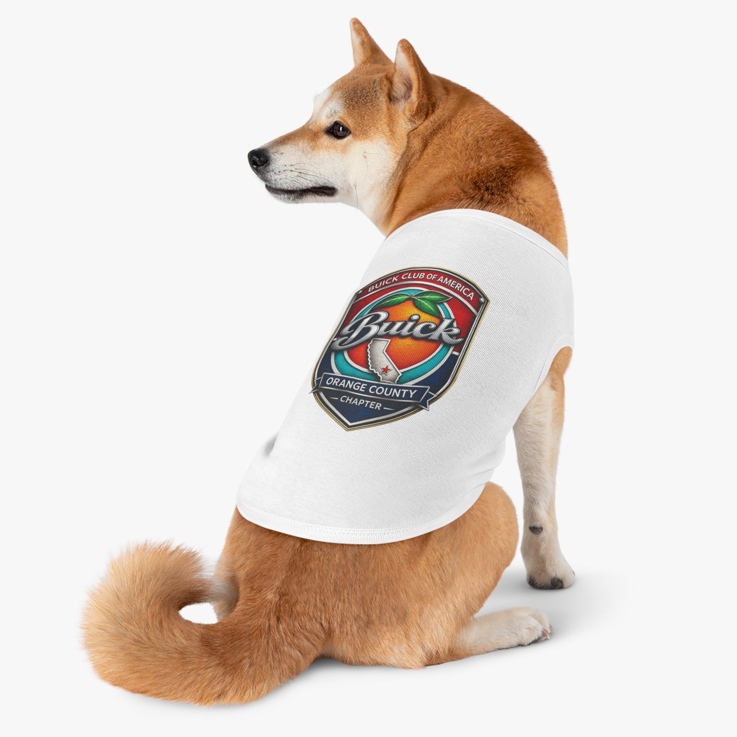 Buick Club of America Orange County Pet Tank Top — Logo Dog Shirt