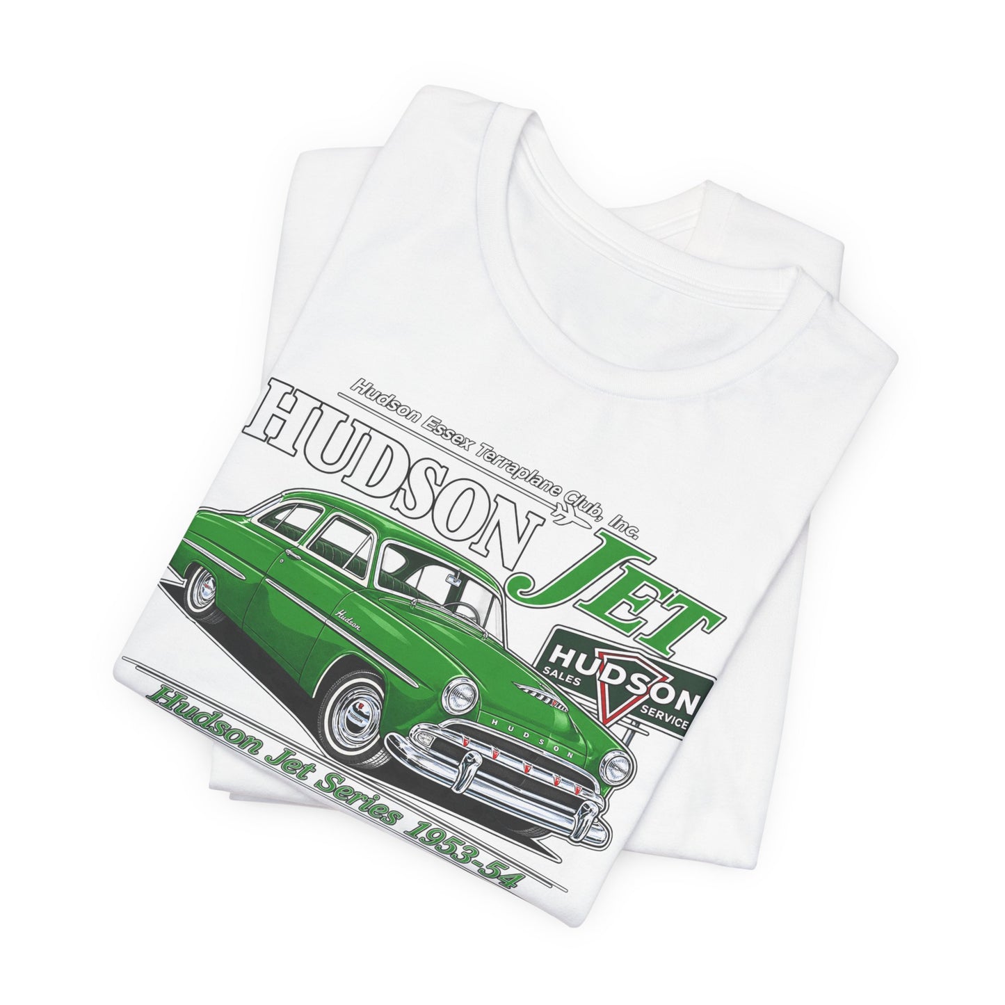 Hudson Essex Terraplane Club — Hudson Jet Classic Car T-Shirt  Vintage 1953–54