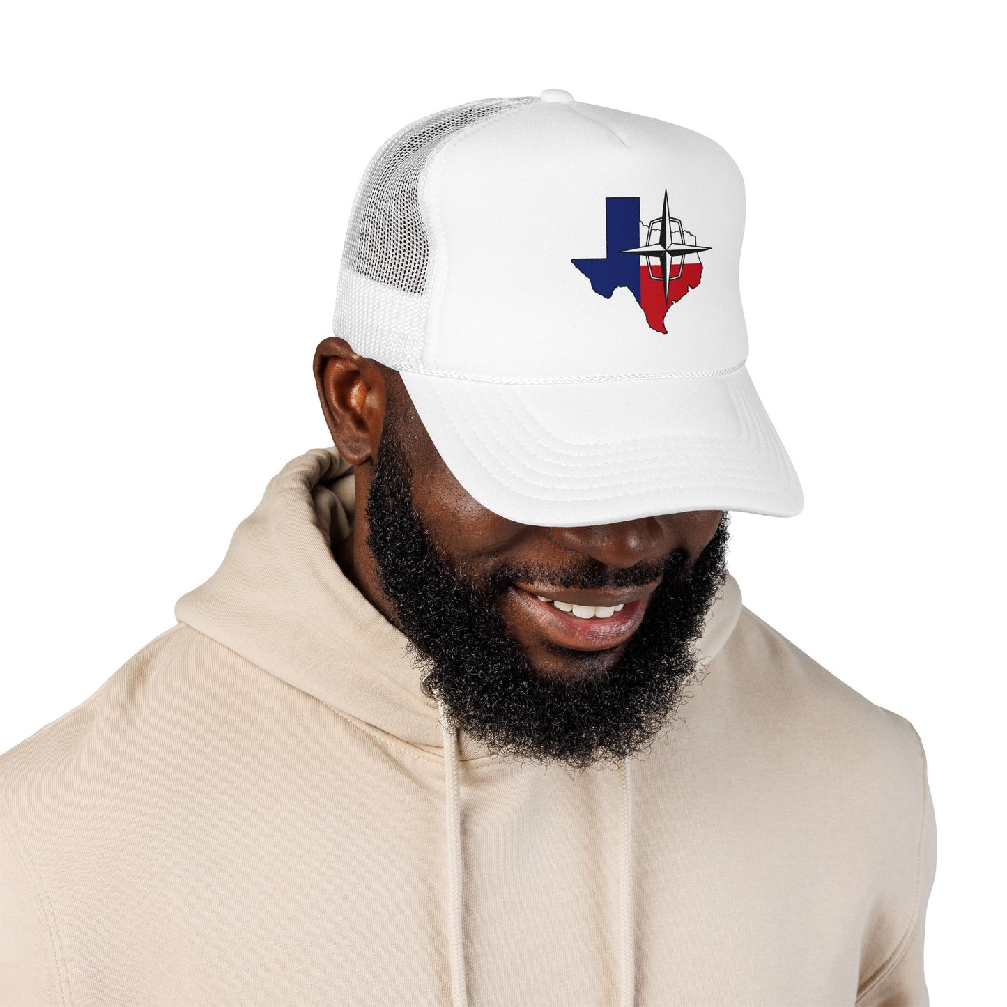 Lincoln & Continental Owners Club - Texas Gulf Coast Region Trucker Hat  — Red White Blue Foam Cap