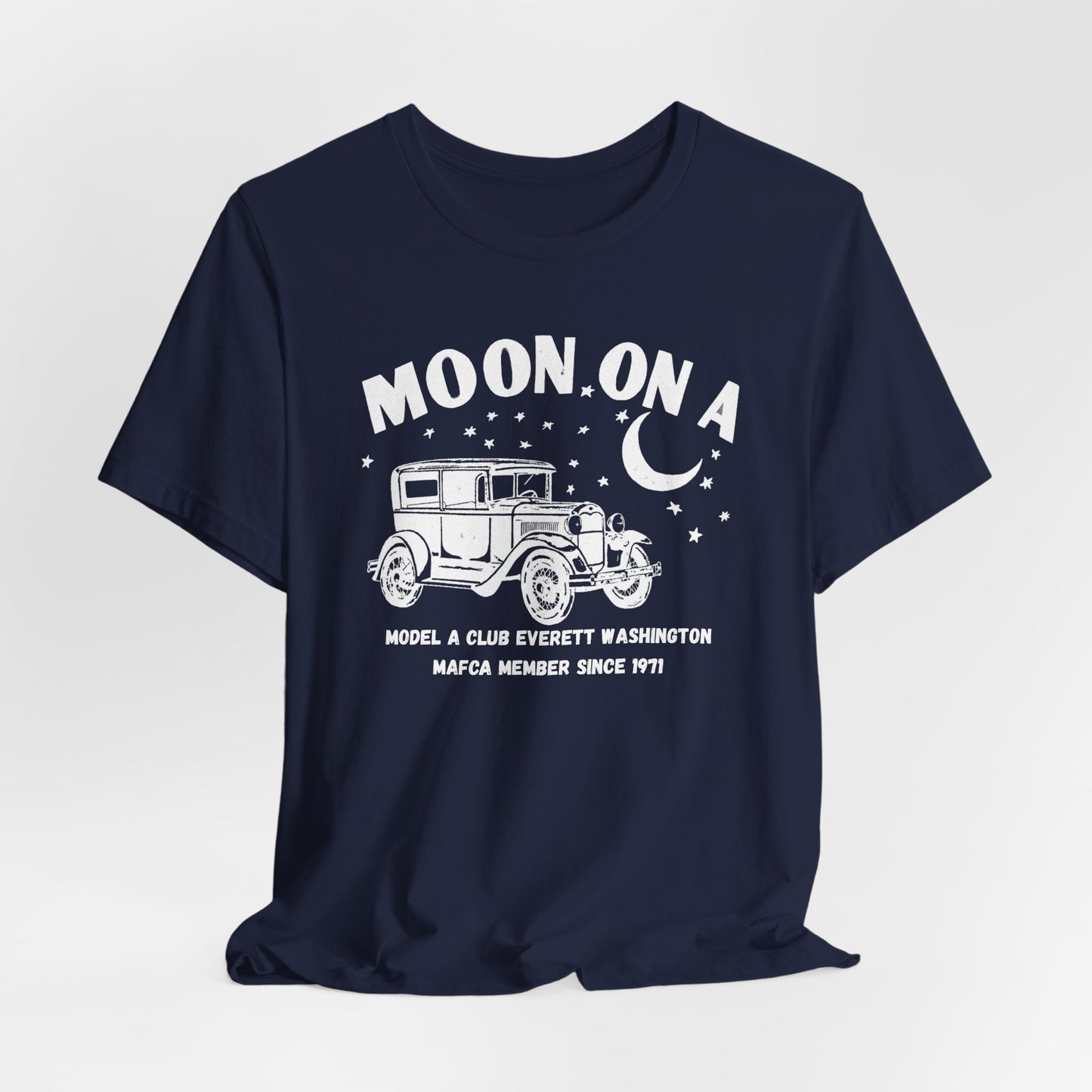 Moon On A Tee Graphic T-Shirt (Model A Club Everett WA)