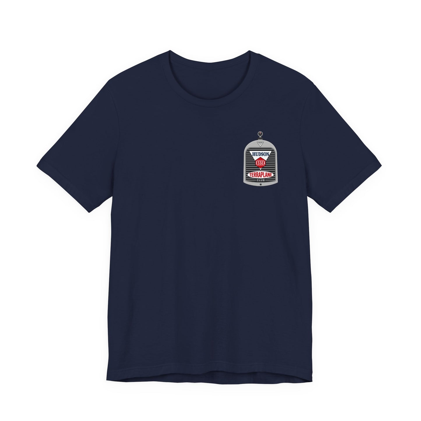 Hudson Essex Terraplane Club Small Chest Logo — Unisex Jersey Short Sleeve Tee