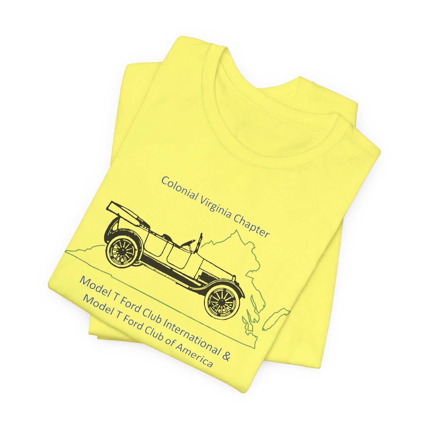 Colonial Virginia Chapter Tee — Colonial Virginia Chapter Vintage Car Shirt