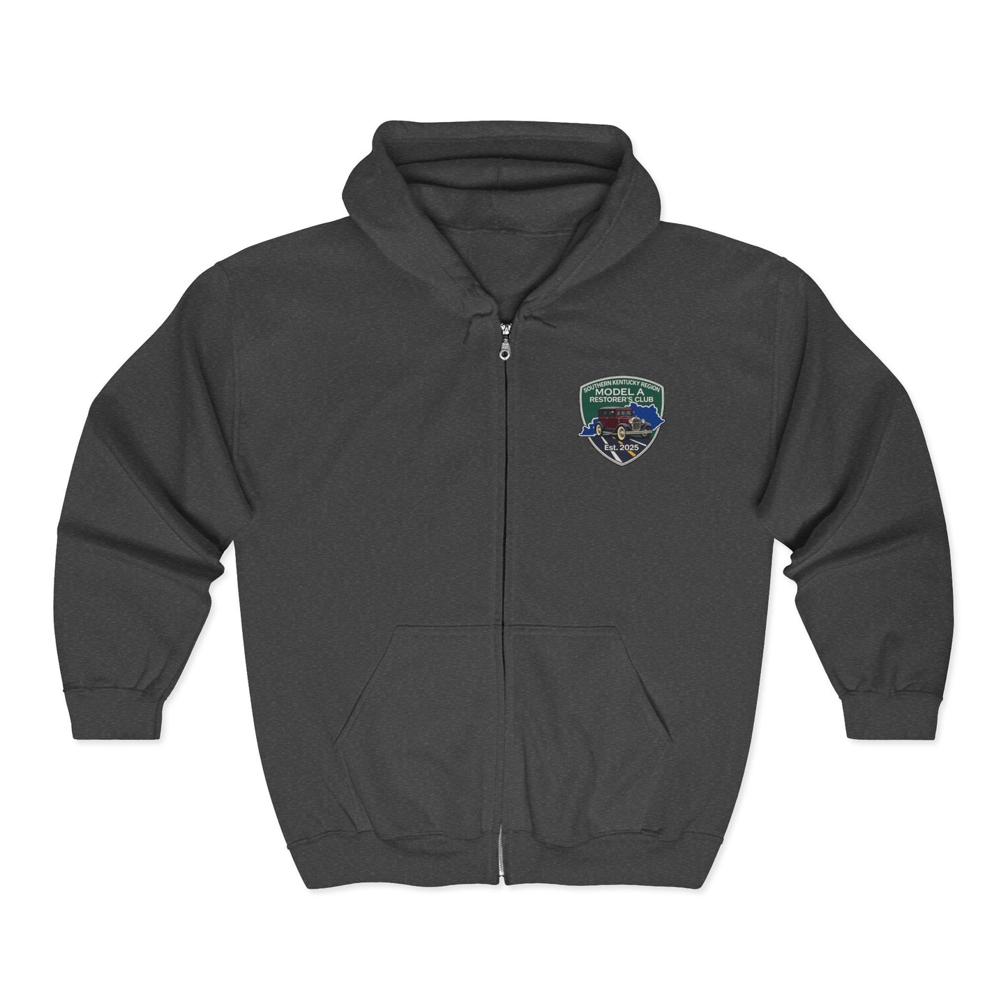 Southern Kentucky Region Model A Restorer's Club - Unisex Heavy Blend™ Full Zip Hooded Sweatshirt