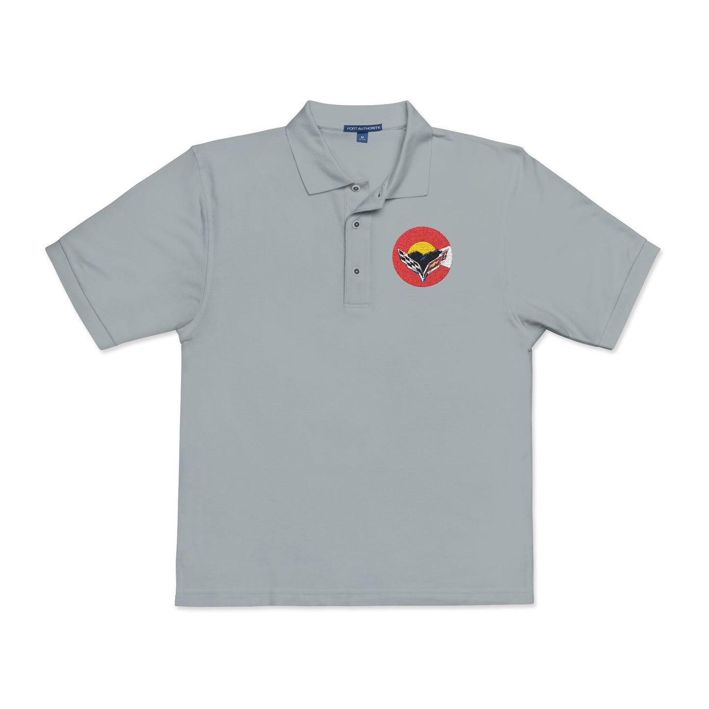Central Colorado Corvette Club Embroidered Polo Shirt — Classic Golf Polo