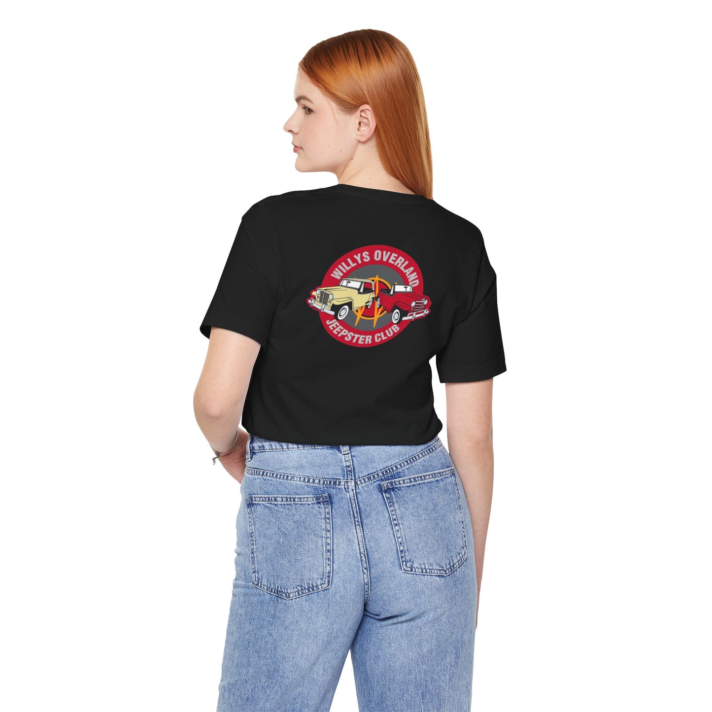 Willys Overland Jeepster Club T‑Shirt — Front and Back Logos