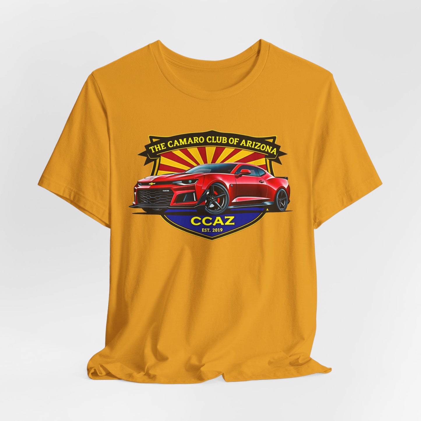 Camaro Club of Arizona T-Shirt – CCAZ Red Camaro Graphic Tee