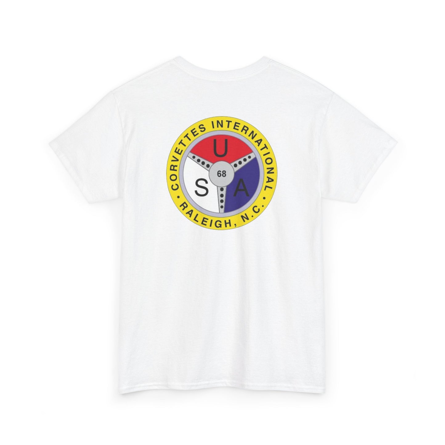 Cornettes International Raleigh Front and Back Logos — Unisex Heavy Cotton Tee