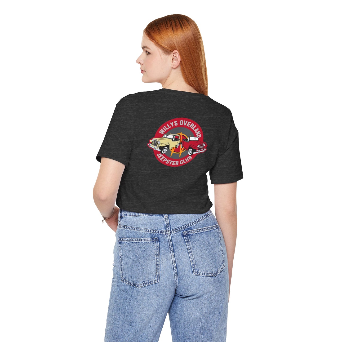 Willys Overland Jeepster Club T‑Shirt — Front and Back Logos