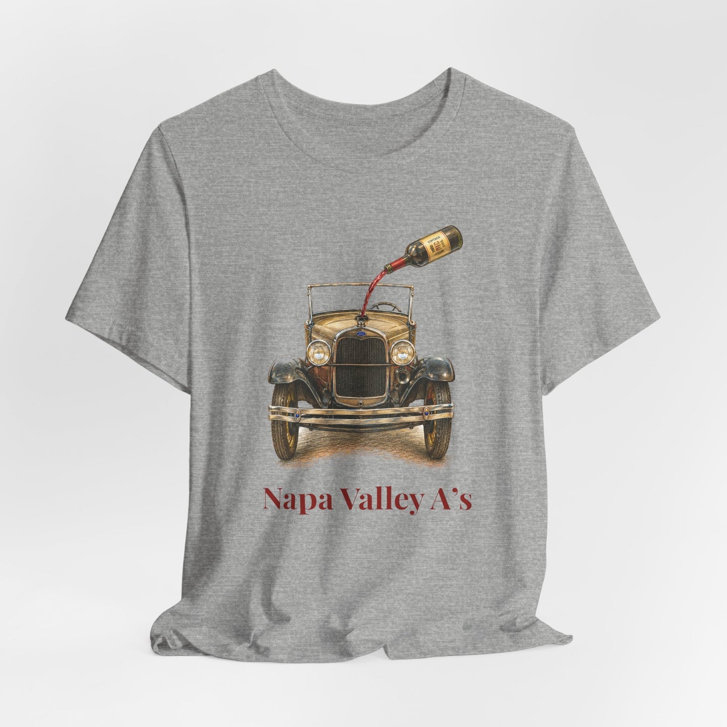 Napa Valley Vintage Car T-Shirt – Wine Pour Graphic Tee