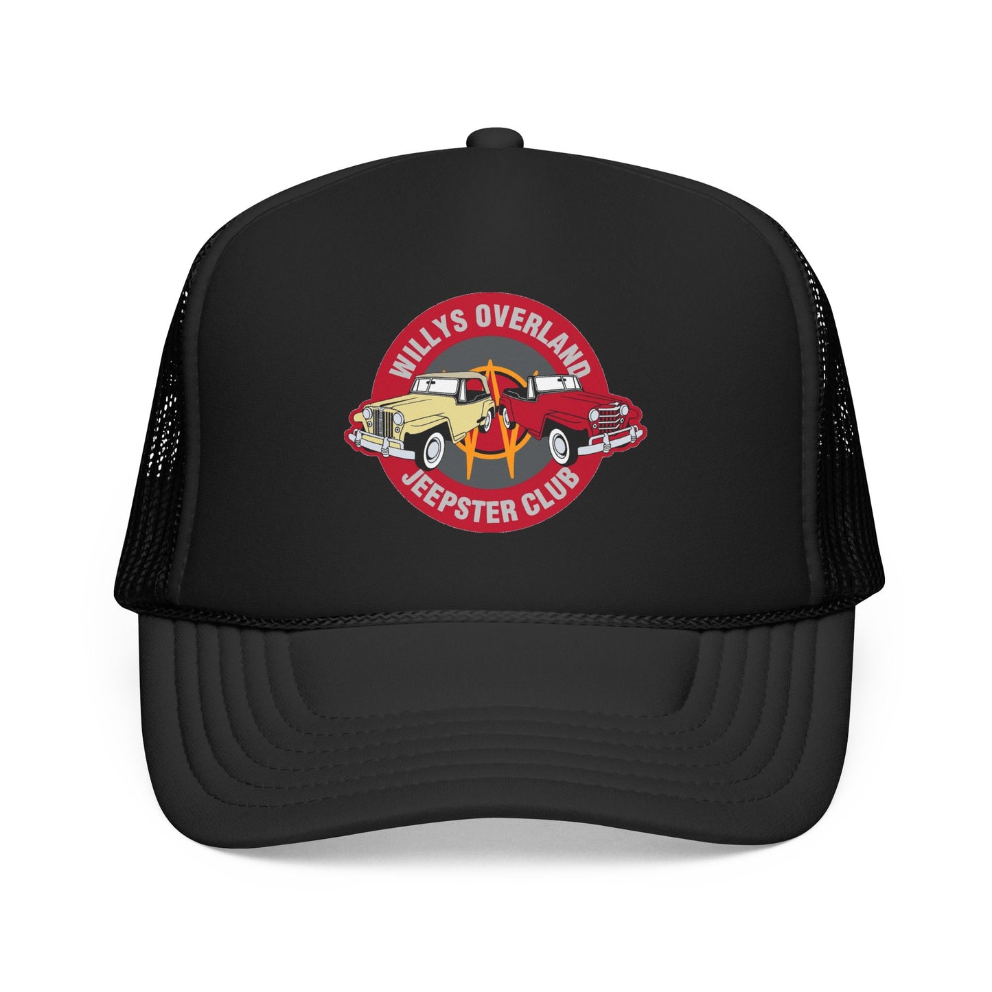 Willys Overland Jeepster Club Printed Trucker Hat