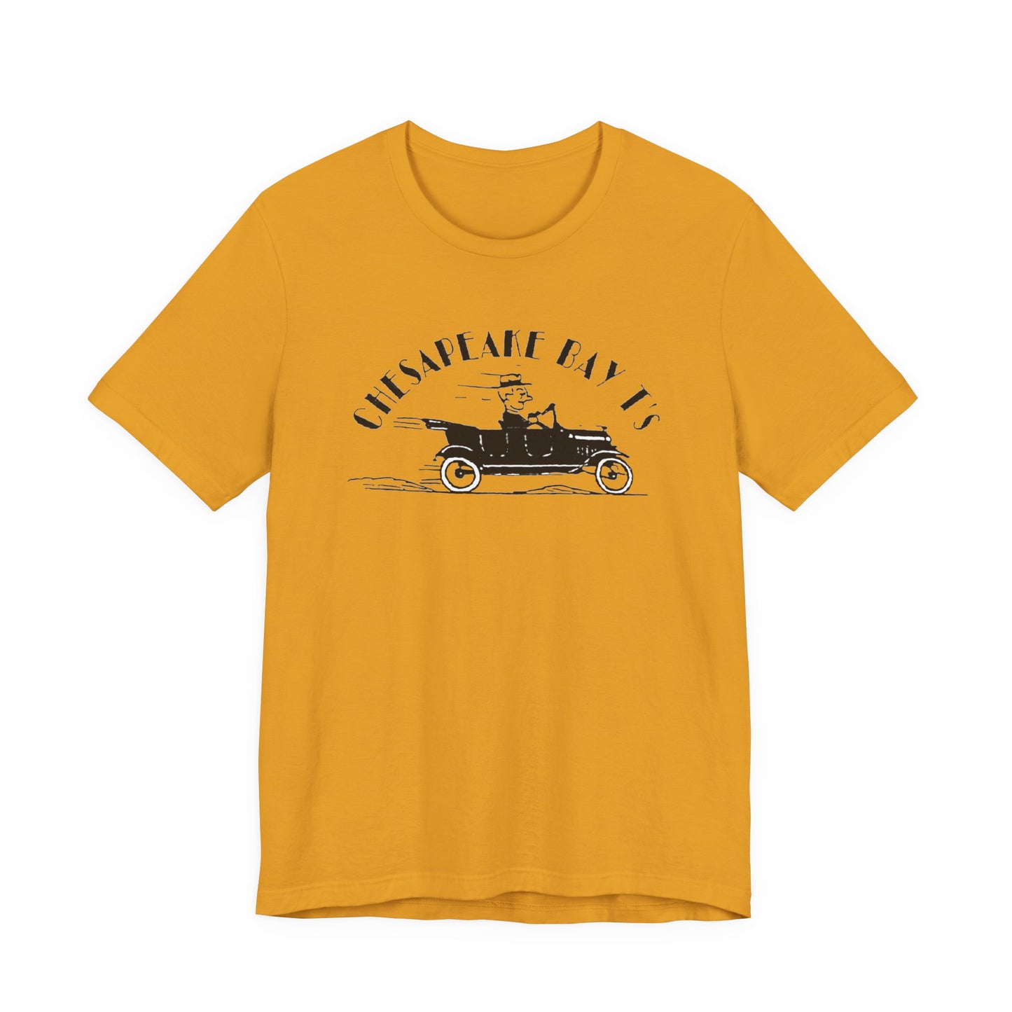 Chesapeake Bay T's Vintage Car Tee — Classic Nautical Coastal Shirt