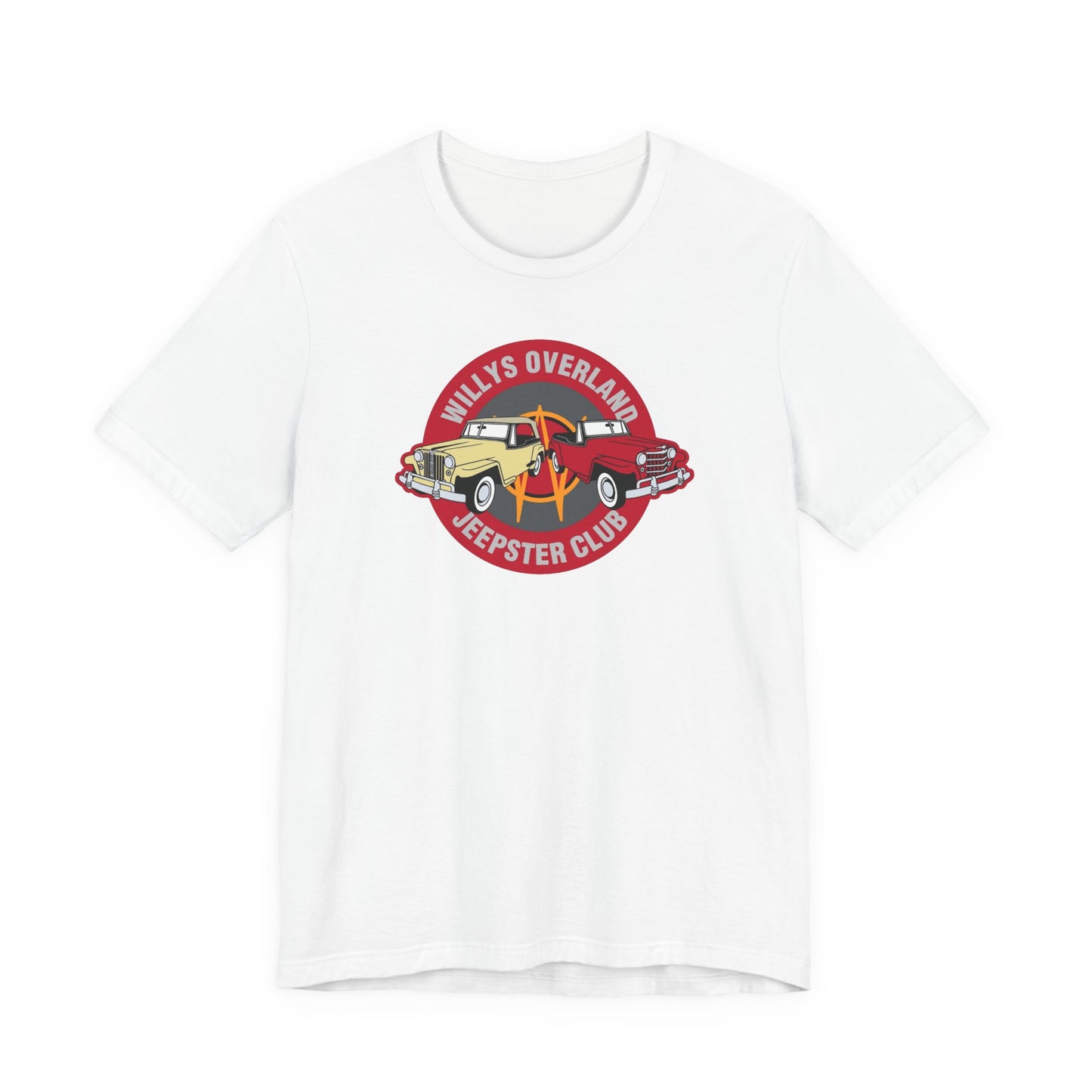 Willys Overland Jeepster Club T-Shirt - Unisex Jersey Short Sleeve Tee